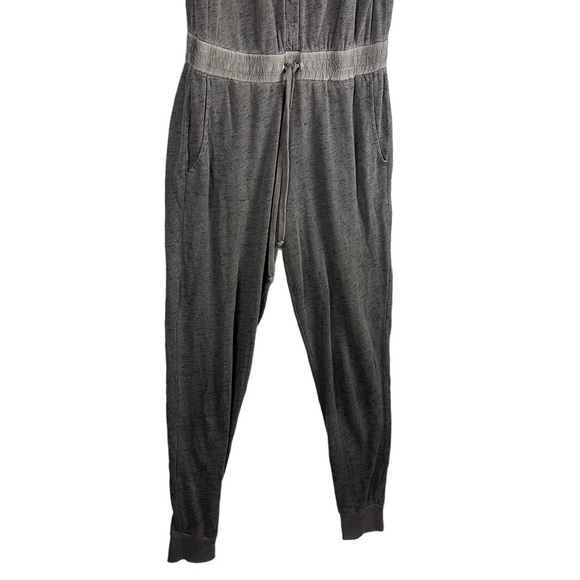 Splendid Jersey Knit Jogger V Neck Jumpsuit Loungewear Size Small - Picture 4 of 9